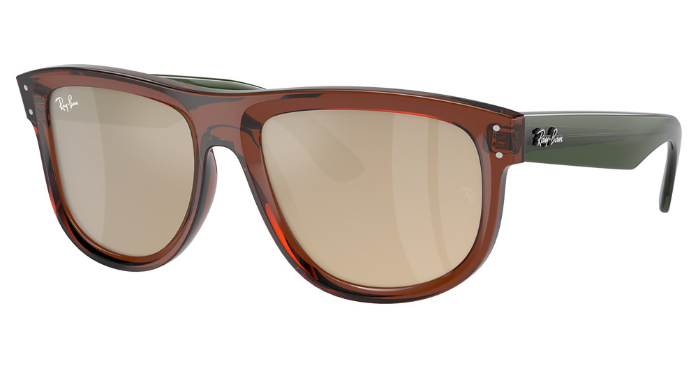 Ray-Ban RBR0501S BOYFRIEND REVERSE round sunglasses in Transparent Light Brown