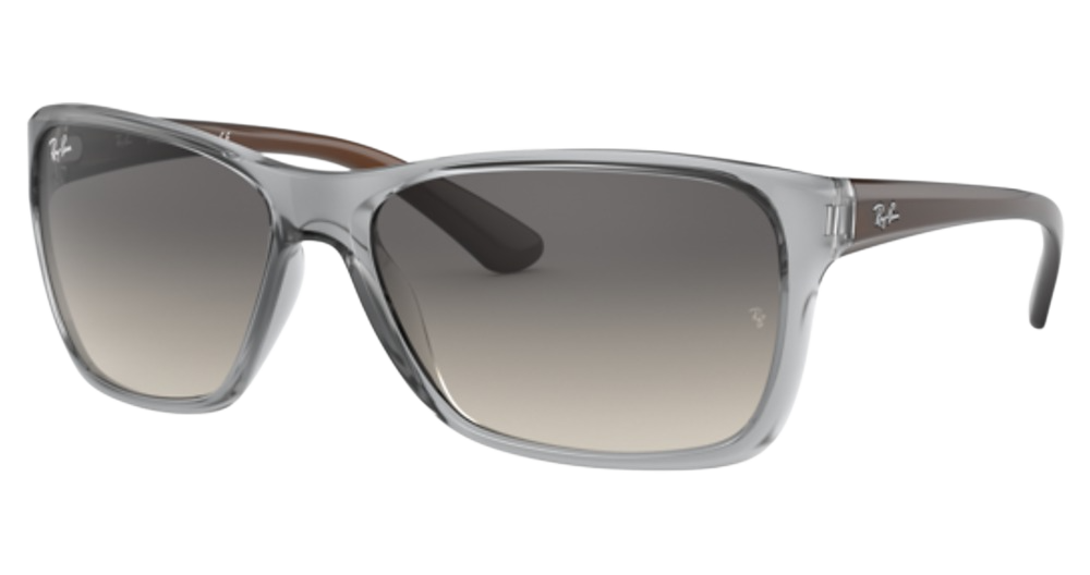 Ray-Ban RB4331 square sunglasses in Transparent Grey