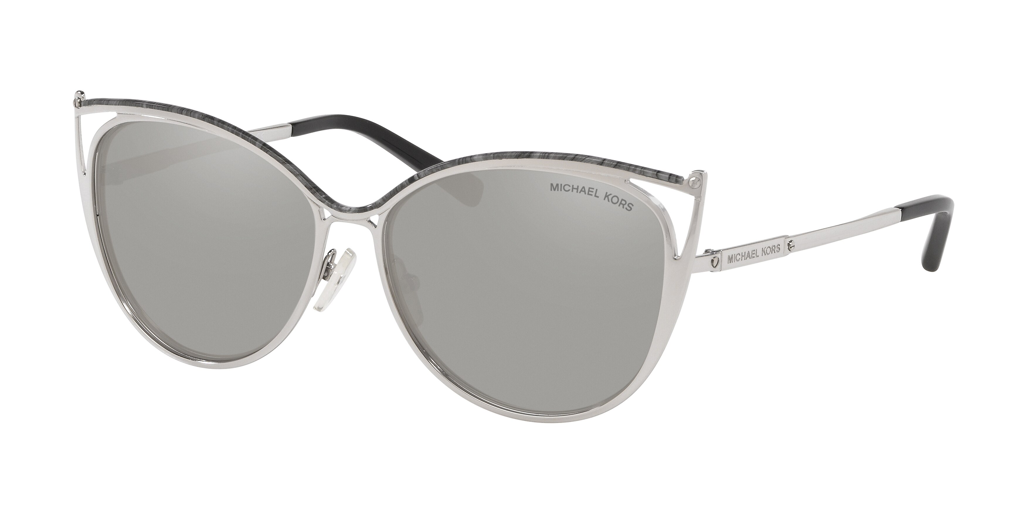 GRAY MARBLE/SILVER-TONE