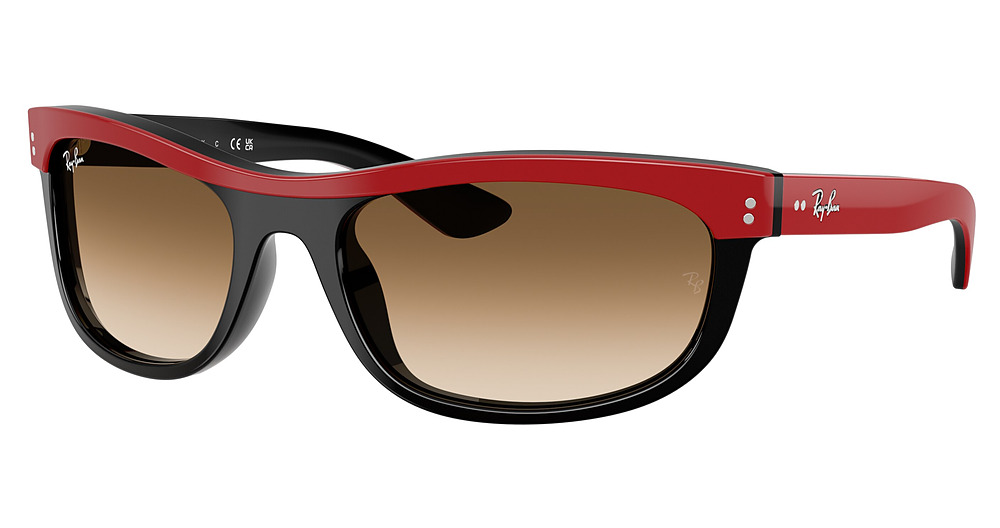RED ON BLACK / CLEAR GRADIENT BROWN