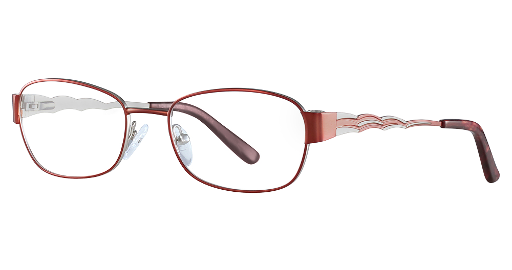Satin Red & Silver