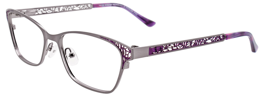 Shiny Grey & Purple