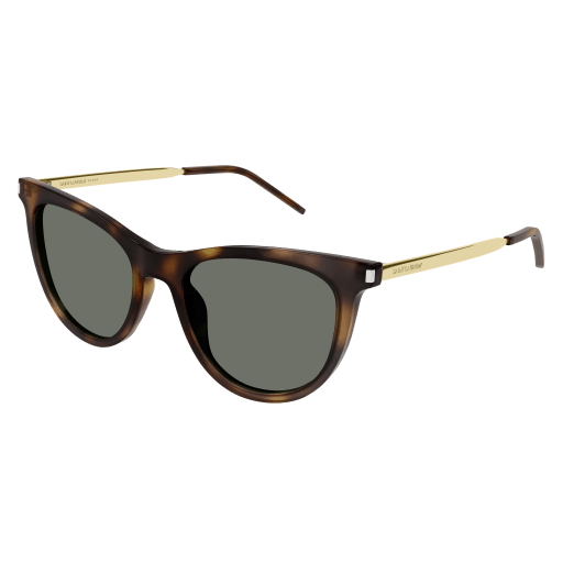Saint Laurent SL 510 cateye sunglasses in Havana Gold Green/Green
