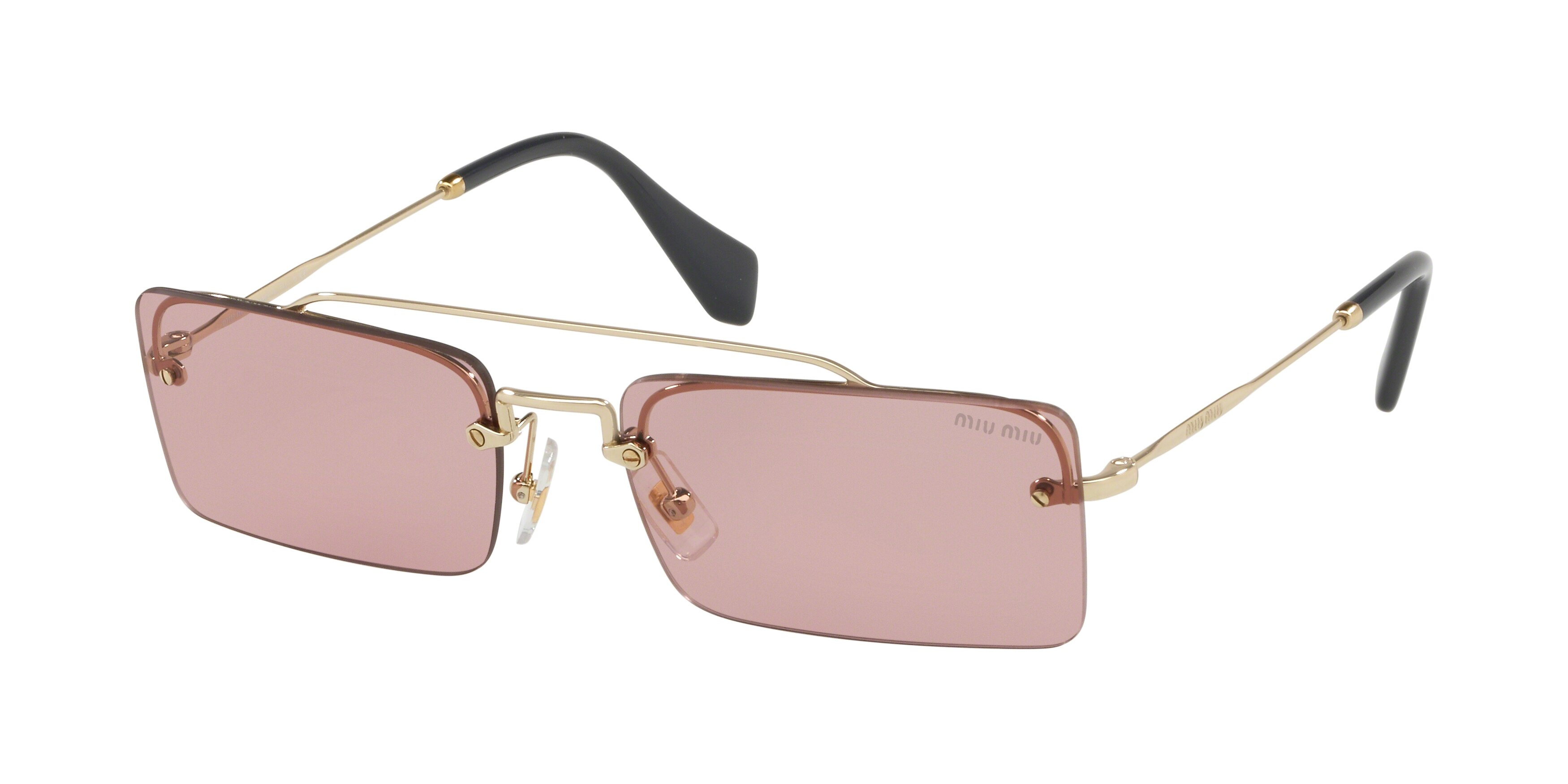 Miu Miu MU 59TS cateye sunglasses in Pale Gold