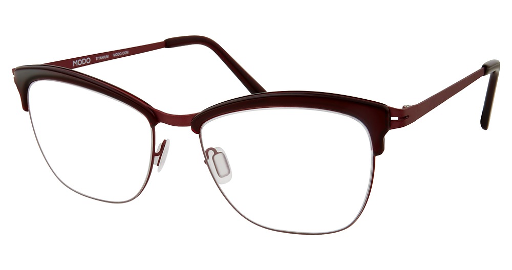 Modo 4517 round eyeglasses in Burgundy