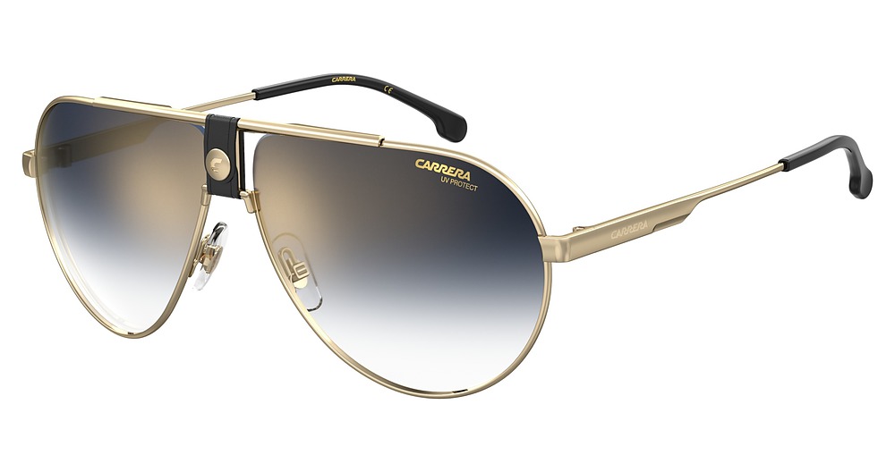 BLK GOLD B / BLUE SHADED GOLD MIRROR