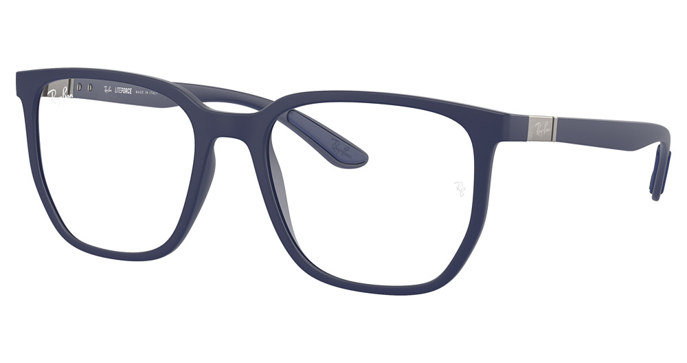Ray-Ban RX7235 rectangle eyeglasses in Sand Blue