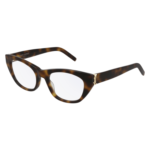 Saint Laurent SL M80 cateye eyeglasses in Havana Havana Transparent