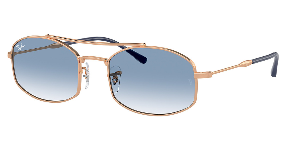 ROSE GOLD / CLEAR GRADIENT BLUE