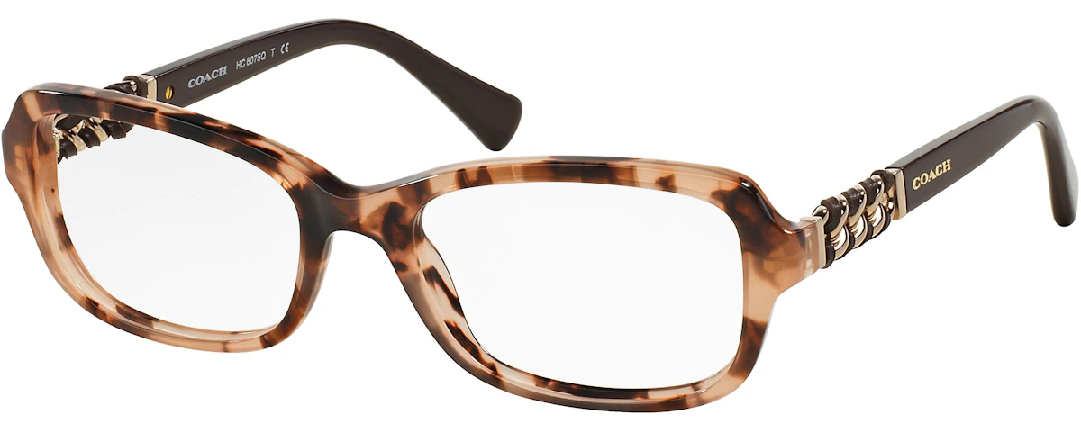 PEACH TORTOISE/DARK BROWN