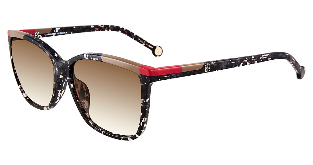 Carolina Herrera SHE821 square sunglasses in Brown Tortoise 0869