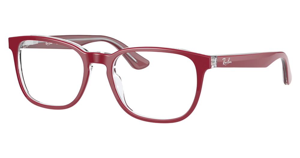 RED ON TRANSPARENT