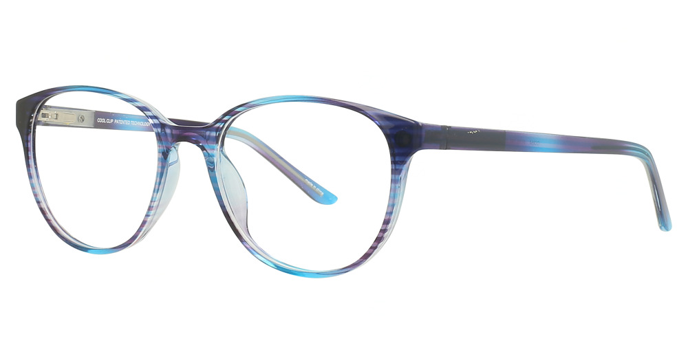 Transparent Striped Blue