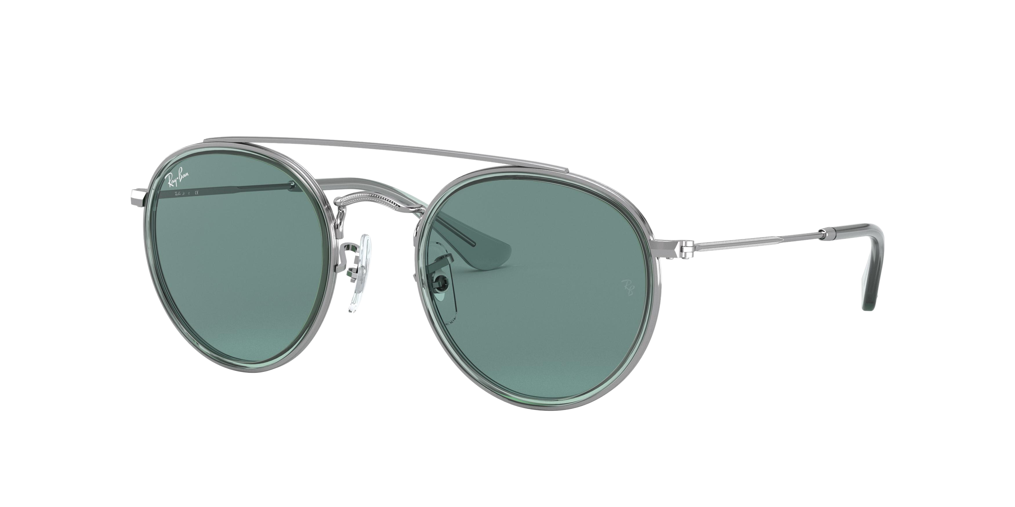 GUNMETAL/LIGHT BLUE