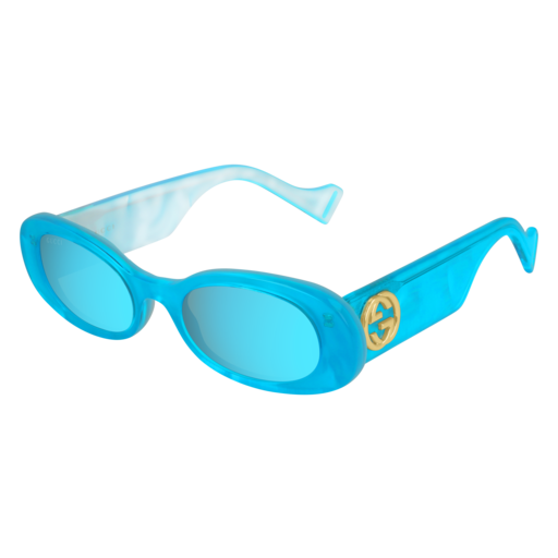 Gucci GG0517S round eyeglasses in Light Blue