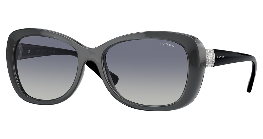 TRANSPARENT GREY / GRADIENT BLUE