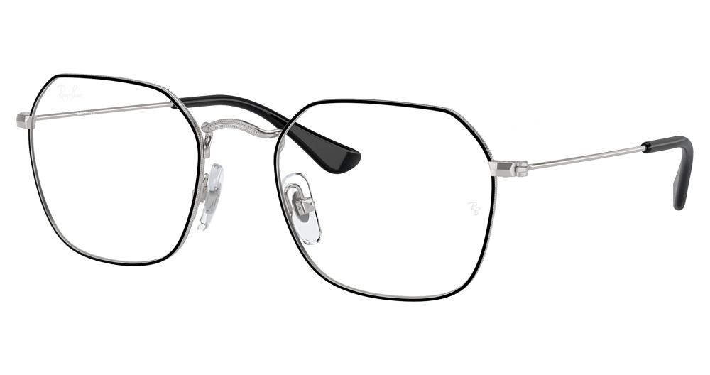 Ray-Ban RY9594V square eyeglasses in Black on Silver