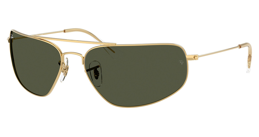 Ray-Ban RB3780 aviator sunglasses in Arista/Green