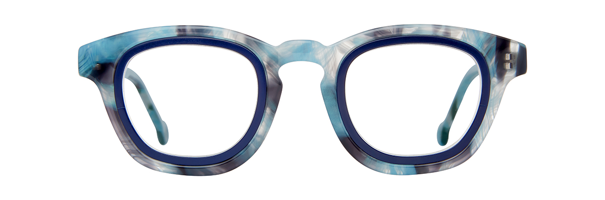 Flannel Surf w/ Tonka Blue Satin Insert