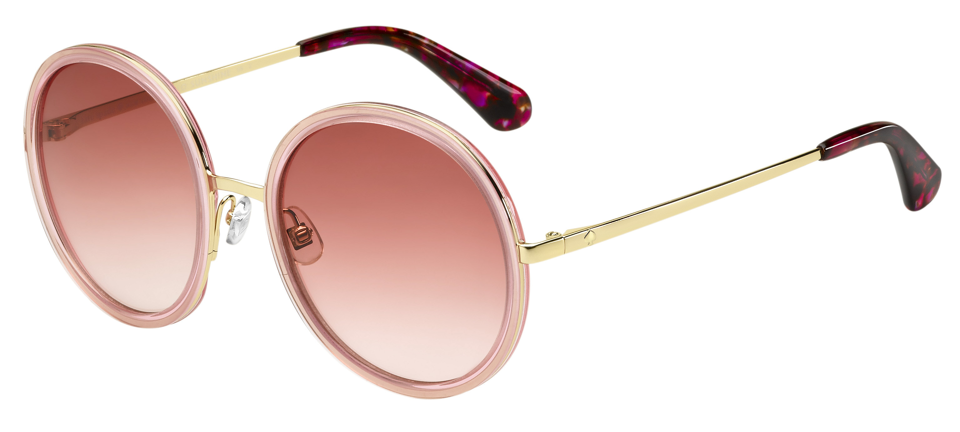 Kate Spade Lamonica/S round sunglasses in Pink Gold (9 R Pink Gradient)