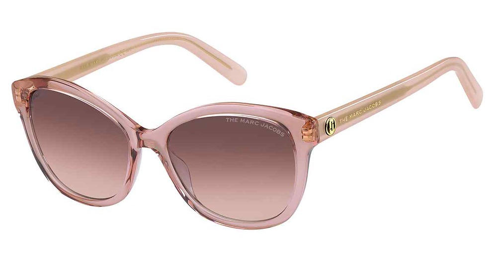 Marc Jacobs MARC 554/S rectangle sunglasses in Peach/Burgundy Shaded