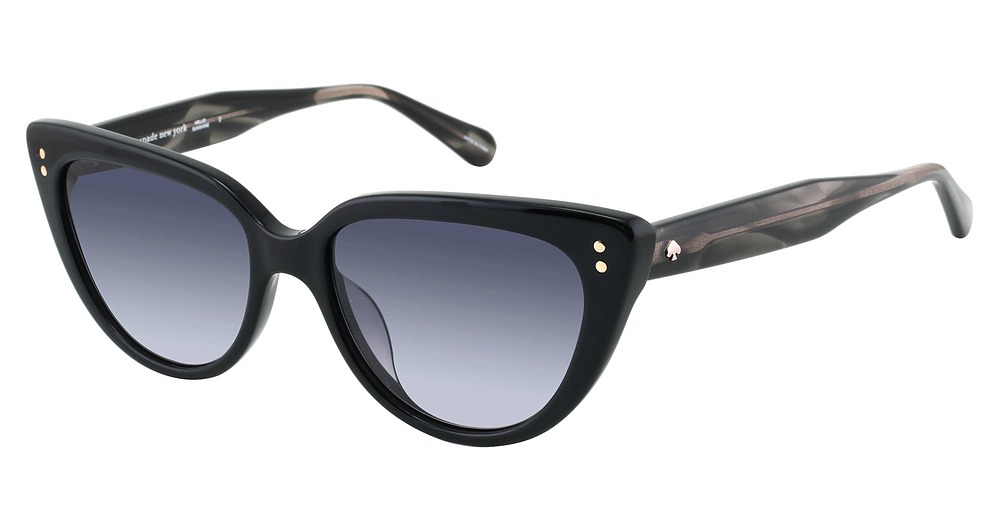 Kate Spade Alijah/G/S cateye sunglasses in Black/Dark Grey Shaded