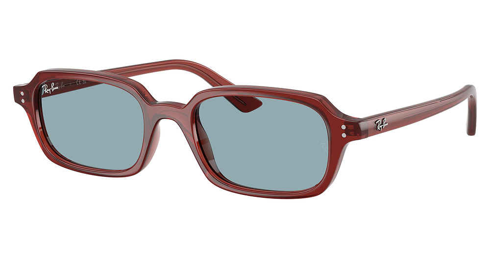 Ray-Ban RB4455F ZURI round sunglasses in Rosty Brown/Blue