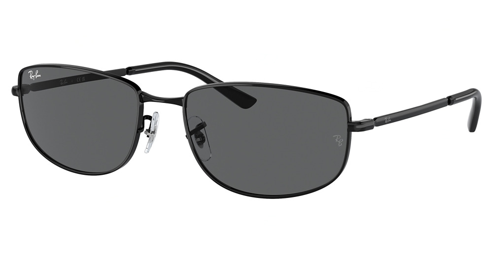 Ray-Ban RB3732 aviator sunglasses in Black/Dark Grey