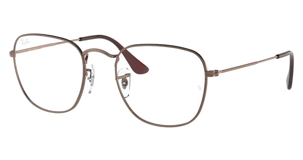 Ray-Ban RX3857V FRANK round eyeglasses in Antique Copper