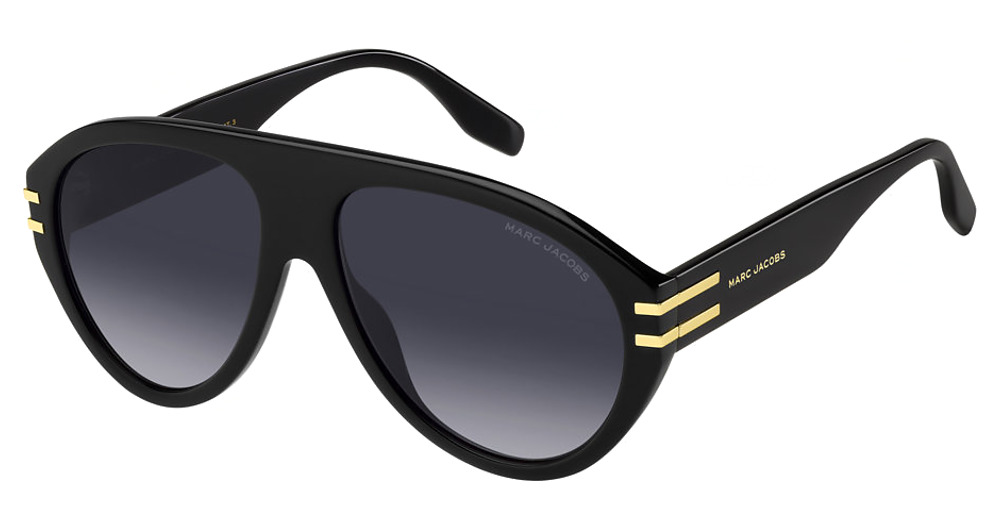 Marc Jacobs MARC 747/S sunglasses in Black/Dark Grey Shaded