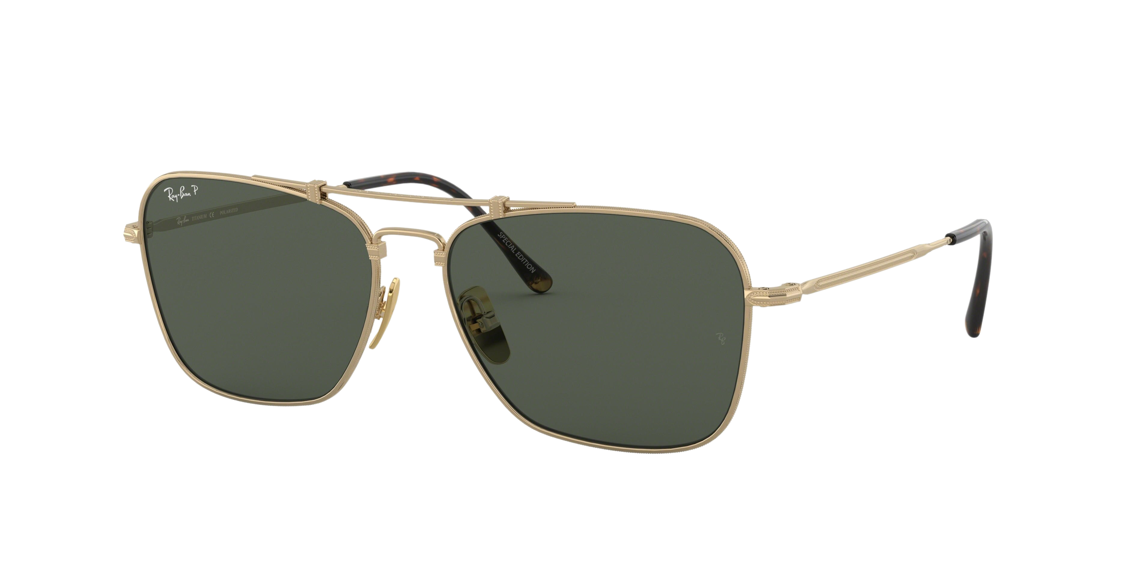 Ray-Ban RB8136M square sunglasses in Titanium