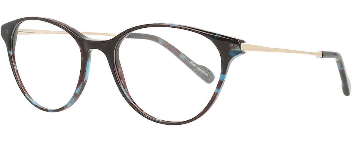 Blue Tortoise/Gold