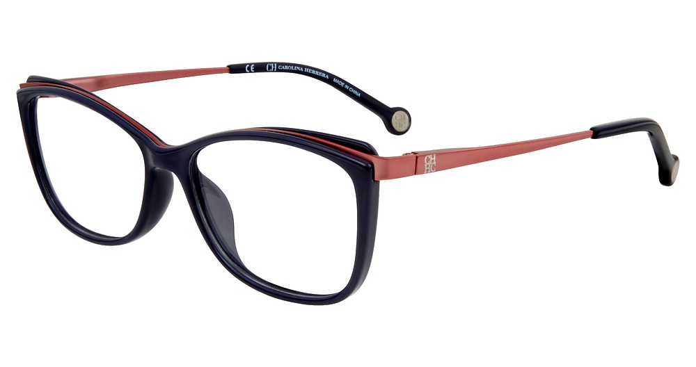 Carolina Herrera VHE782K cateye eyeglasses in Blue 07 A5