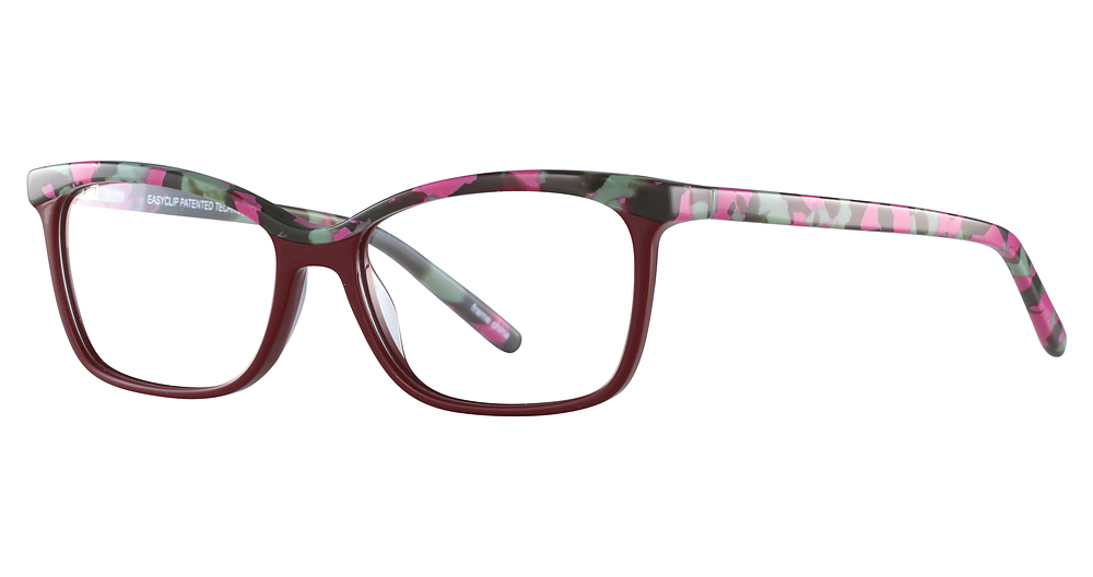 Burgundy & Pink & Green & Light Green