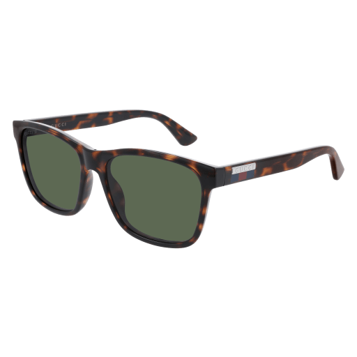 Gucci GG0746S rectangle sunglasses in Havana Havana Green/Cr 39