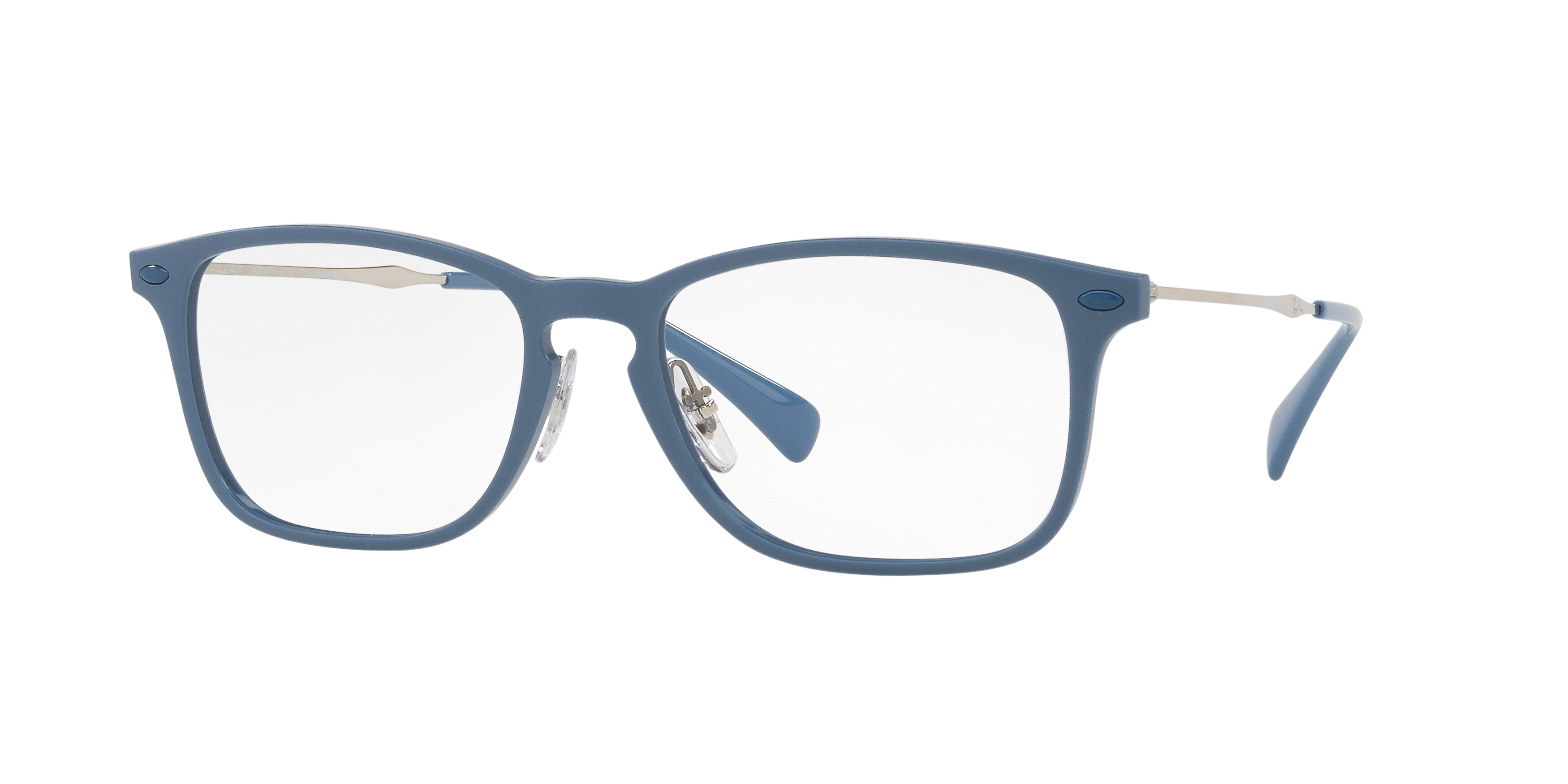 Ray-Ban RX8953 square eyeglasses in Light Blue Graphene