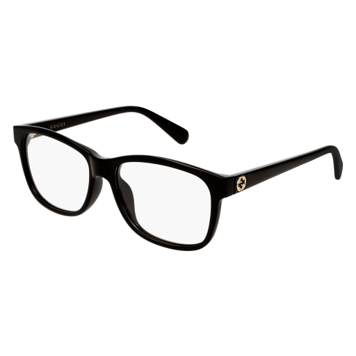 Gucci GG0374OA square eyeglasses in Black Black Transparent
