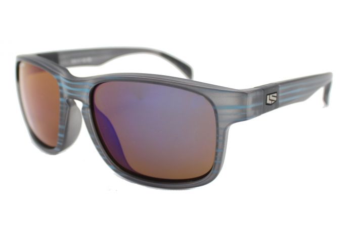 Translucent Grey Cyan Stripes