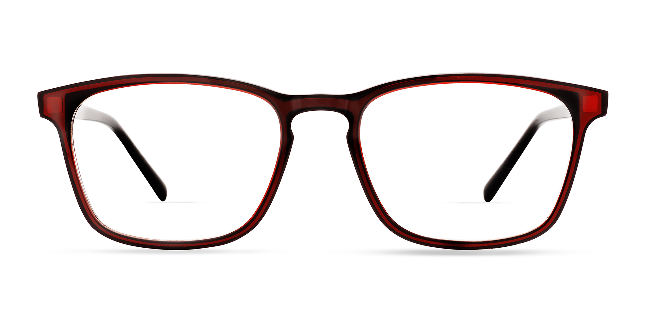 Modo 6616 rectangle eyeglasses in Red/Black