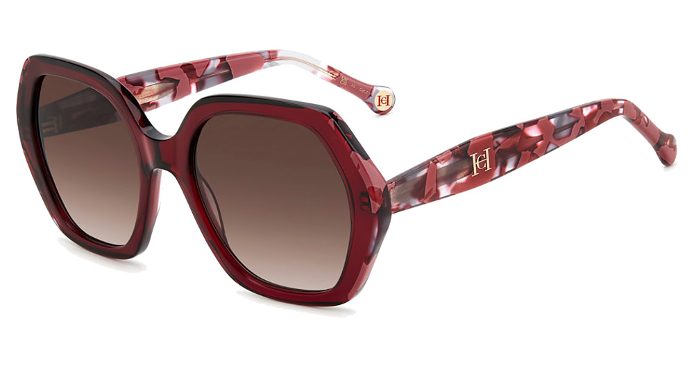 Carolina Herrera HER 0181/S irregular sunglasses in BU Redhvn/Brown Shaded