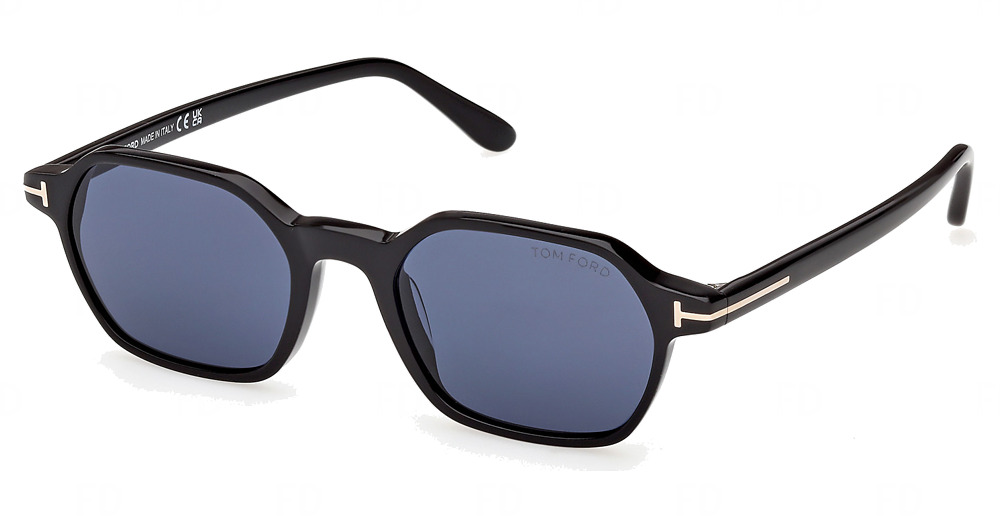 shiny black / blue