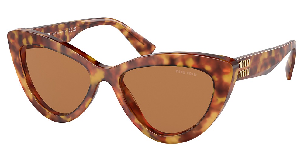 Miu Miu MU 04YS cateye sunglasses in Light Havana/Brown
