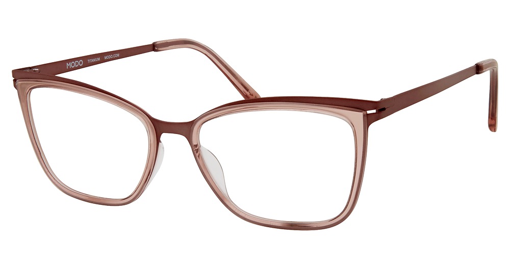 Modo 4513 round eyeglasses in Black/Pink