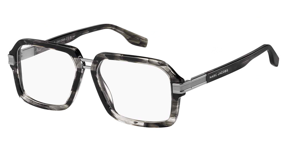 Marc Jacobs MARC 715 rectangle eyeglasses in Grey Horn