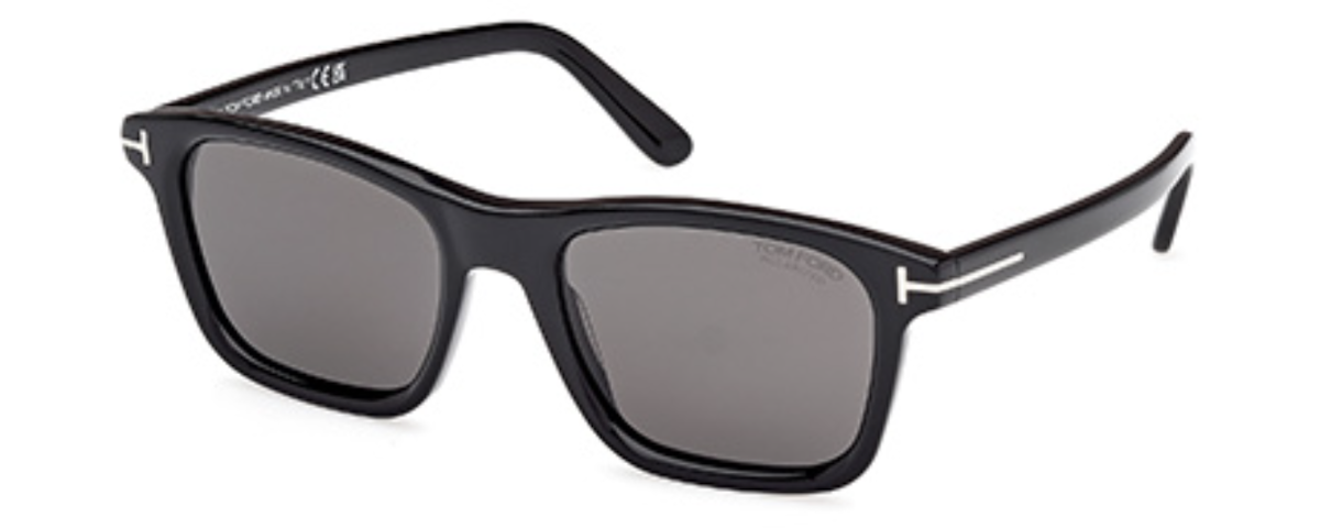shiny black / smoke polarized