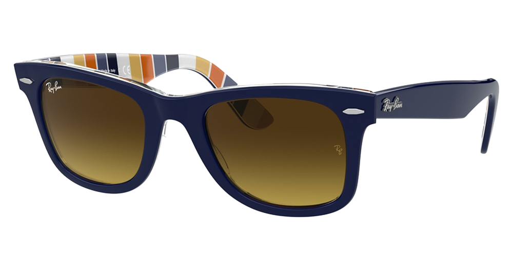 BLUE ON STRIPES ORANGE/B / BROWN GRADIENT DARK BROWN