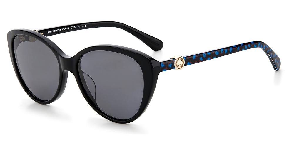 Kate Spade VISALIA/G/S cateye sunglasses in Pattern Black/Grey Pz