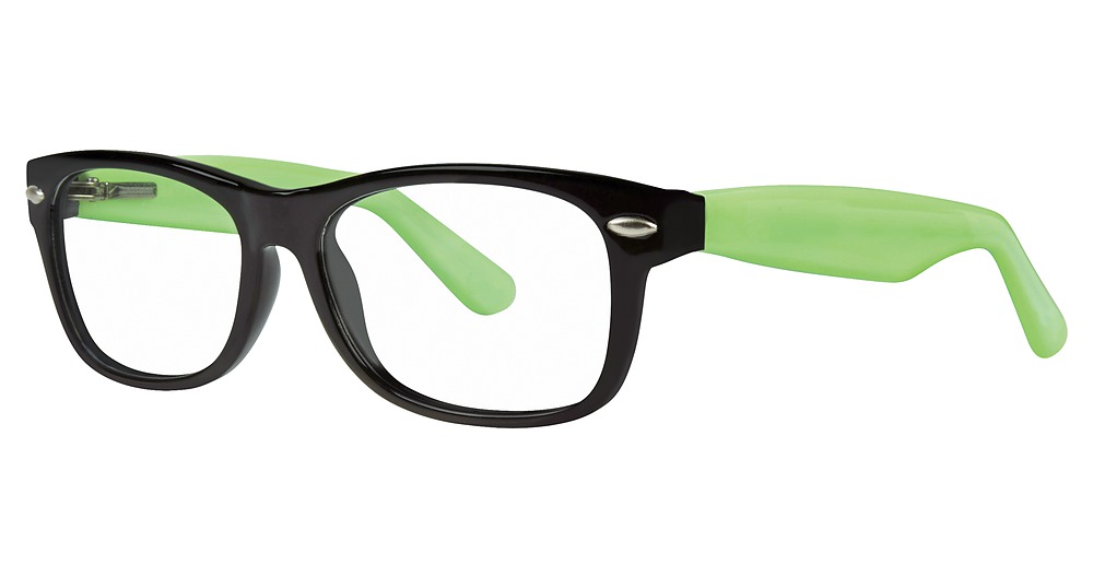 black/lime