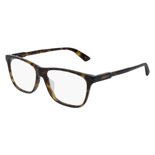 Gucci GG0492OA round eyeglasses in Havana Havana Transparent