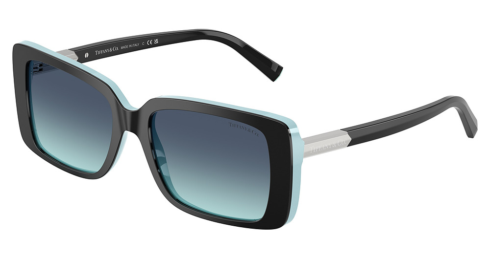 BLACK ON TIFFANY BLUE / AZURE GRADIENT BLUE